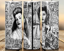 Mi Vida Loca Mousie Sad Girl Vato 20oz Tumbler Can Be Personalized