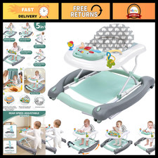 5-in-1 Foldable Baby Activity Walker - Rocker, Bouncer, Push Walker, Adjustable