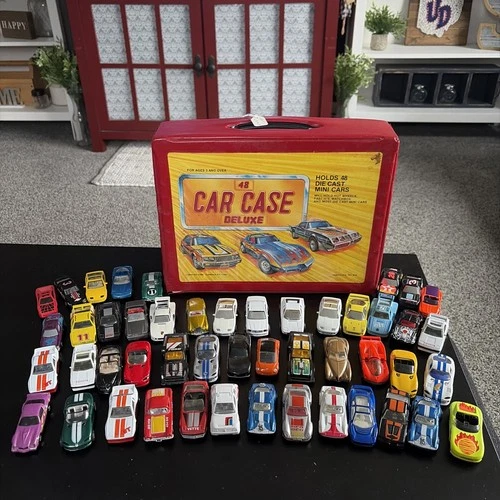 Hot Wheels And Matchbox Car Case Of 48 Vintage