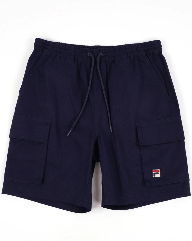 Fila Vintage Felix Cargo Shorts Navy - Image 1 of 1
