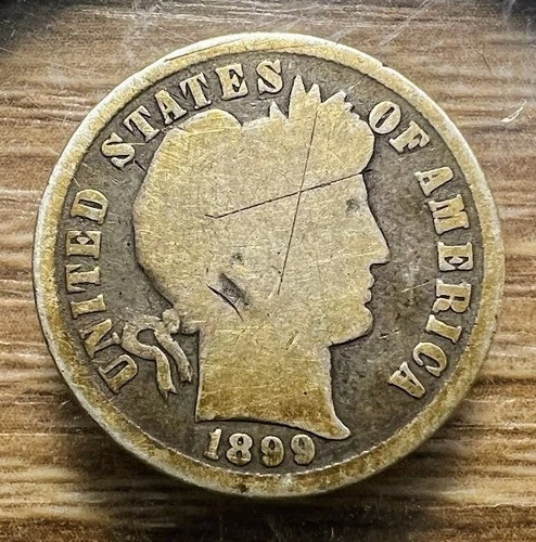 1899-P Barber Dime - Actual Coin Shown - Free Shipping & Tracking INV#151