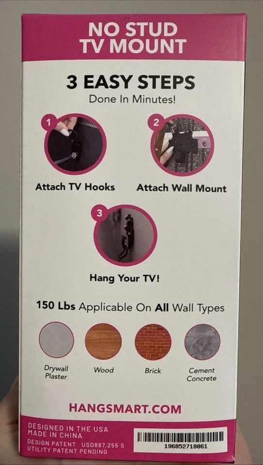 Hang Smart Easy Mount Wall Mount TV-1000 - New Sealed FAST FREE SHIPPING - Image 3 of 4