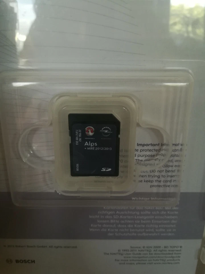 SD Karte Navigation OPEL CHEVROLET NAVI 600 Österreich Schweiz ALPEN 2012/2013 - Bild 3 von 4
