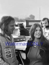 Funny Car Driver Pat Foster with "Jungle Pam" & "Jungle Jim" 70s PHOTO! #(37)