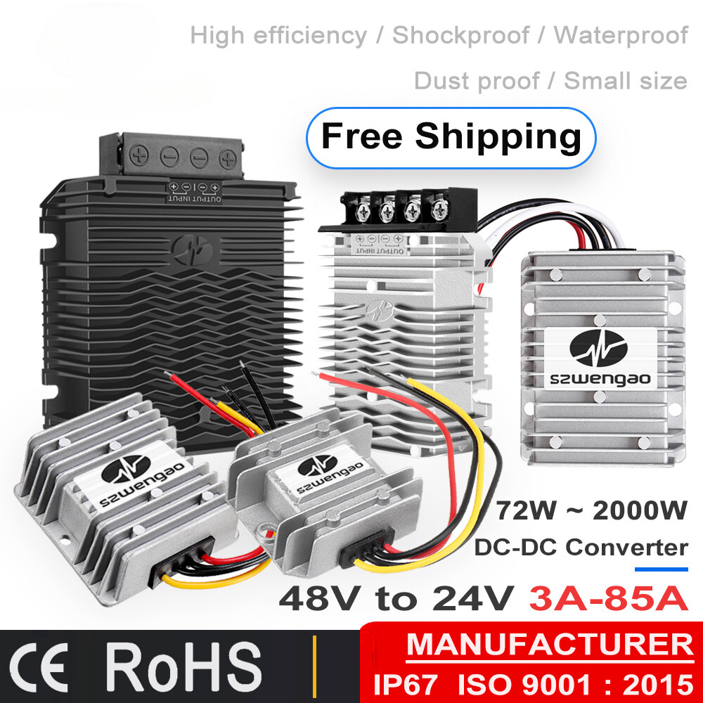 36V 48V to 24V Regulator 30A 5A 15A 10A 20A 3A 40A DC DC Buck Conv