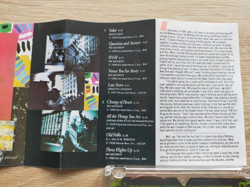 PAT METHENY / DAVE HOLLAND / ROY HAYNES - Question & Answer - Polish 1990 MC - Picture 5 of 9