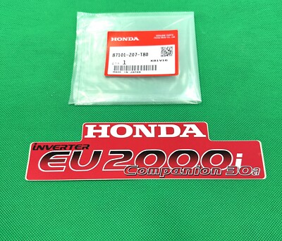 #ad NEW Genuine HONDA Decal Sticker EU2000I Companion 87101 Z07 T80 OEM $14.95