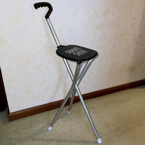 Sportsitz Klappstuhl Single Golf - Reisesitz (schwarz) bis 250 Pfund *tragbar*