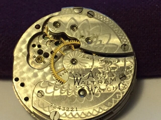 American Waltham Pocket Watch Movement for Pieces or Restoration.-1C84 - Image 2 of 4