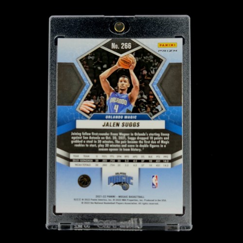 Jalen Suggs RC 🪙- 2021-22 Mosaic debut en la NBA novato Red Mosaic Prizm Holo SP #266 - Imagen 2 de 2