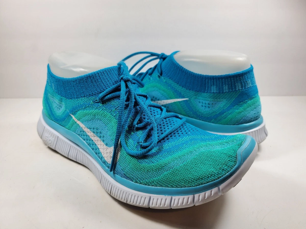 Nike Free 5.0 Flyknit Women s Running Shoes 615806 413 Atomic Teal