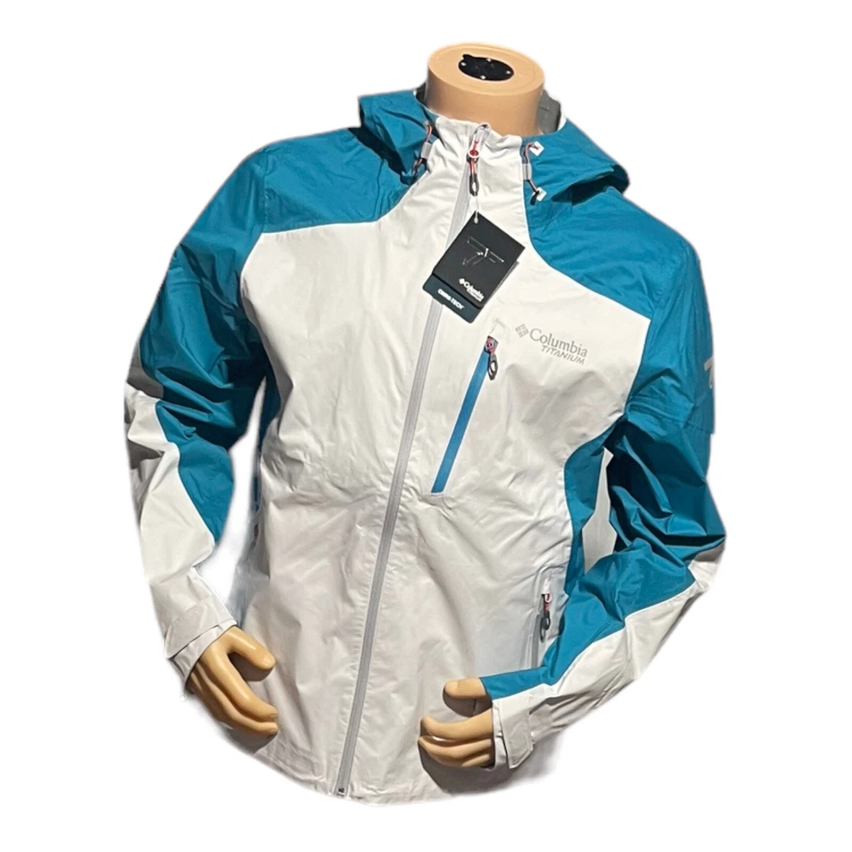 Columbia Sportswear Titanium Titan Pass Omni-Tech® 2.5 L Shell Jacket Sz  Medium