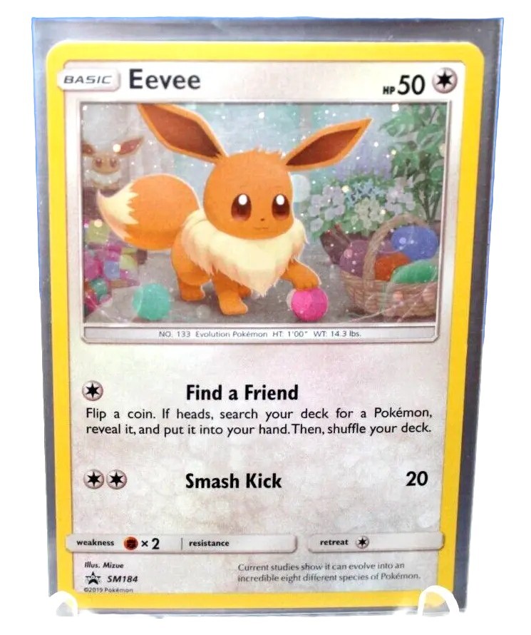 Eevee HP50 2019 Collectible Holo Pokemon Trading Card Promo Eevee HP50 2019 Collectible Holo Pokemon Trading Card Promo