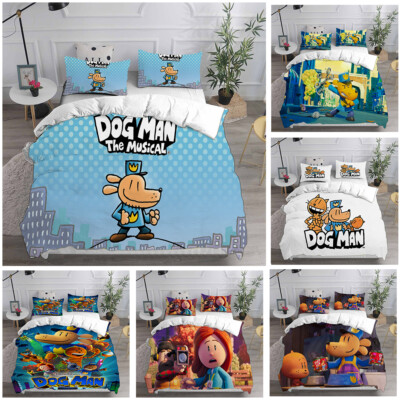 Cosplay Dog Man Petey the Cat 3D Bettbezug Bettwäsche Set Kissenbezug Quilt Set