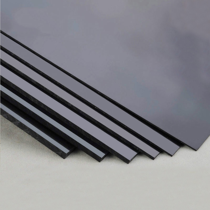 OLYCRAFT 2 Sheets Black ABS Plastic Sheet, 30 x 20 cm, ABS Plastic Sheets, 2 mm Thick Hard Plastic Sheet for Architecture Models, Sand Table, Building Model Material Supplies