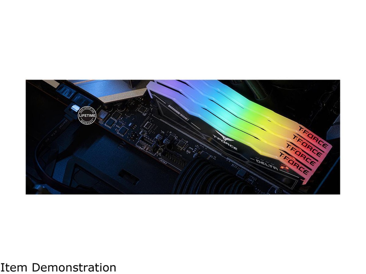 メモリー T-FORCE DELTA RGB DDR5 32GB (2x16GB) DELTA RGB DDR5 DESKTOP MEMORY BLACK 32GB(2x16GB) 8000MHz