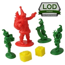 LOD Enterprises Plastic Figure Set LOD009 Santa And His Elves