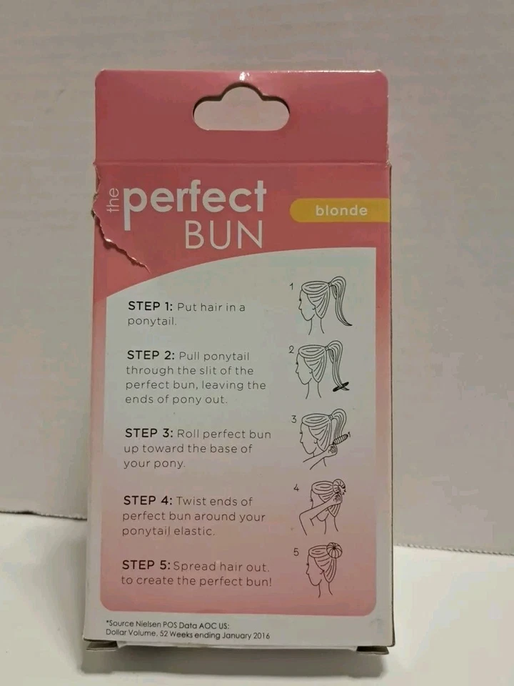 Remington The PERFECT BUN Blonde Hair Styling Accessory New Opened Box - Image 3 of 4