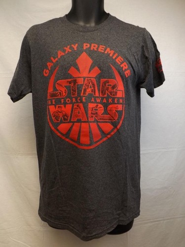 New Star Wars "Force Awakens Galaxy Premiere" Mens M-L Gray 12/8/2015 Shirt - Picture 3 of 6