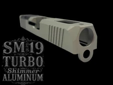 Turbo For Glock 19 custom Slide gen 1-3 NEW cerakote upper stripped SHIMMER