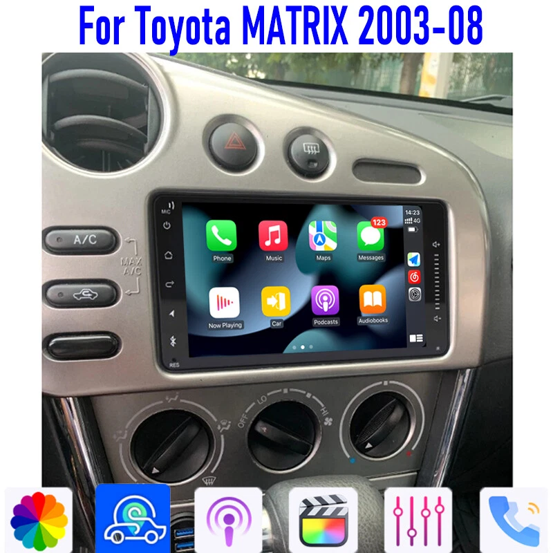 128GB GPS 7" For Toyota MATRIX 2003-2008 CarPlay Android 15 Car Radio Head Unit - Image 4 of 4