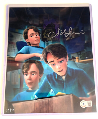 BAM BOX TOY STORY ANDY HANDSIGNIERT JOHN MORRIS 8x10 BECKETT C.O.A LIMITIERT AUF 99