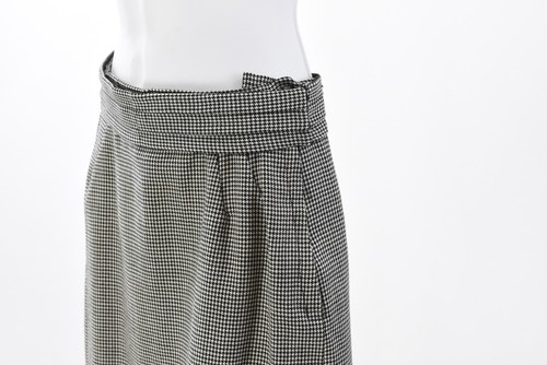50s Vintage Womens XS Skirt Suit Houndstooth Plaid 3/4 Sleeves Glenhaven - Picture 8 of 8
