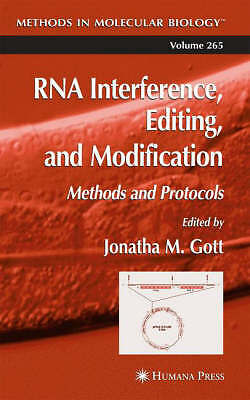 RNA Interference Editing Modification Methods Protocols 265, 2004e 9781588292421