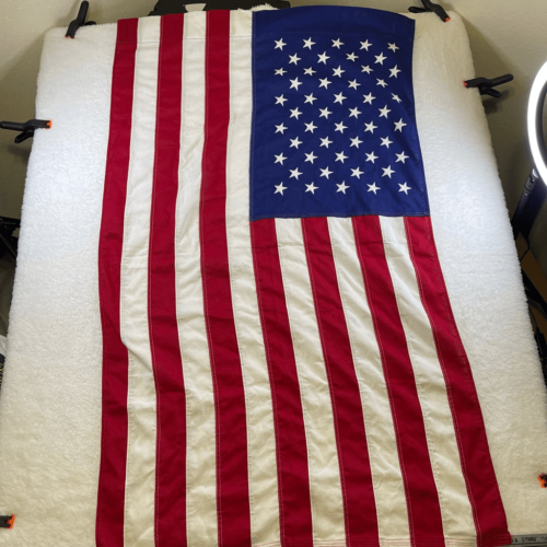 Valley Forge amerikanische Flagge 2'4"x4' 50 Sterne Baumwolle Flagge Co. PA. USA - Bild 1 von 12