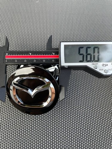 MAZDA 4X BLACK 56mm/2.20in Wheel Center Caps Mazda 3/5/6, Miata, RX 8, CX3/5/7/9 - Picture 5 of 10