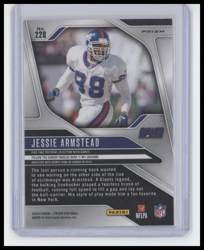 2024 Panini Prizm - Jessie Armstead #220 Black & White Checker Prizm - Bild 2 von 2