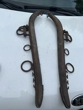 Antique Pair Horse Mule Wood Iron Hames 28” Harness Oxen Ox Yoke Harness Vintage