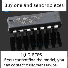 10 piece set CD4024BE in-line PDIP-14 counter/divider 24MHz