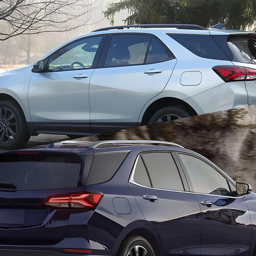 For 2018-2024 Chevy Equinox Gloss Black Door Side Window Pillar Posts Cover Trim