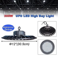 2-8 Pack 300W UFO Led High Bay Light Commercial Warehouse Industrial Shop Lights