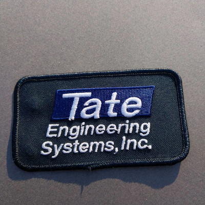 Tate Engineering Systems HVAC 2.5X4.5'' Baltimore MD Maryland Sew On Patch