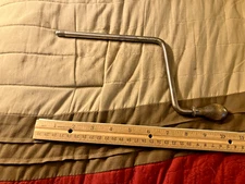 Antique Chrome Phonograph Crank with Male End Victrola Parts