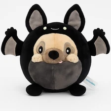 Squishable Mini Undercover Pug in Bat Costume Plush 7" Dog Stuffed Animal