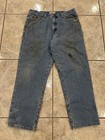 Mens 36X30 LL BEAN Flannel Lined Natural Fit Distressed Denim Jeans Pants 130657 — photo 5