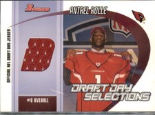 ANTREL ROLLE #DJ-AR 2005 Bowman Jersey Arizona Cardinals NM