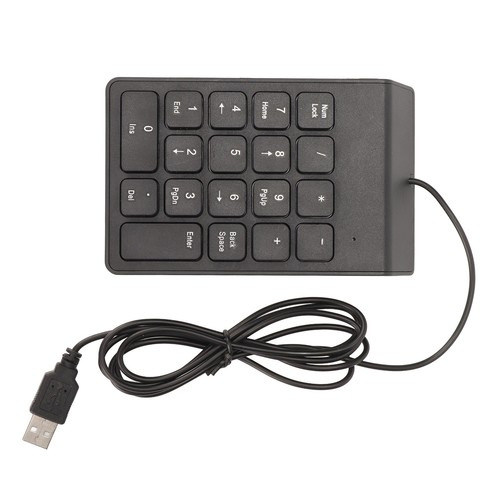 Wired Number Pad 18 Keys Ergonomic USB Plug And Play Quiet Typing Mini Numeri FY - Afbeelding 17 van 33