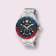 Invicta Speedway GearShift Men's Watch 44mm Stainless Steel Blue/Red Bezel