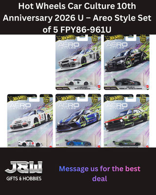 Hot Wheels Car Culture 10th Anniversary 2026 Aero Styles Set FPY86