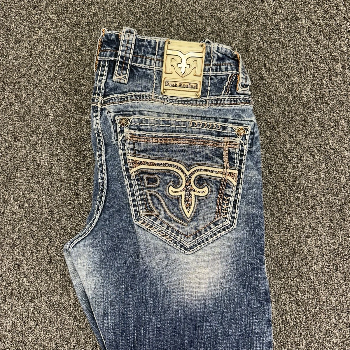 Rock Revival Regular 33 Size Jeans Men's 30 in Inseam for sale | eBay