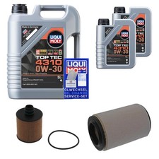FEBI Inspektionspaket 7L Liqui Moly Top Tec 4310 0W-30 für Alfa Romeo Giulietta