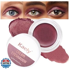 evpct Single Cream Eye Shadow Palette Pot Makeup for Older Women, Rose Shimme