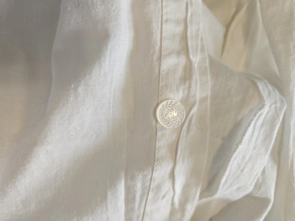 Vintage Battenburg Lace Full Size Duvet Cover Circa 1960s From Germany Button - Image 4 of 4