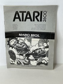 Mario Bros. (Atari 2600, 1983) Authentic Cartridge & Manual Only Cleaned Tested
