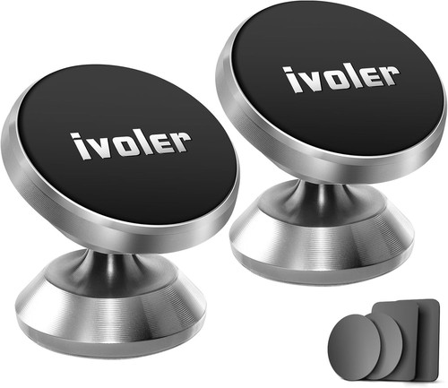 Robust 360° Car Phone Holder - Dual Pack Magnetic Dashboard Mount for All Phones - Picture 3 of 13