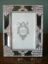 Olivia Riegel Crystal "Deco Mirror" 4x6 Photo Frame New in Box